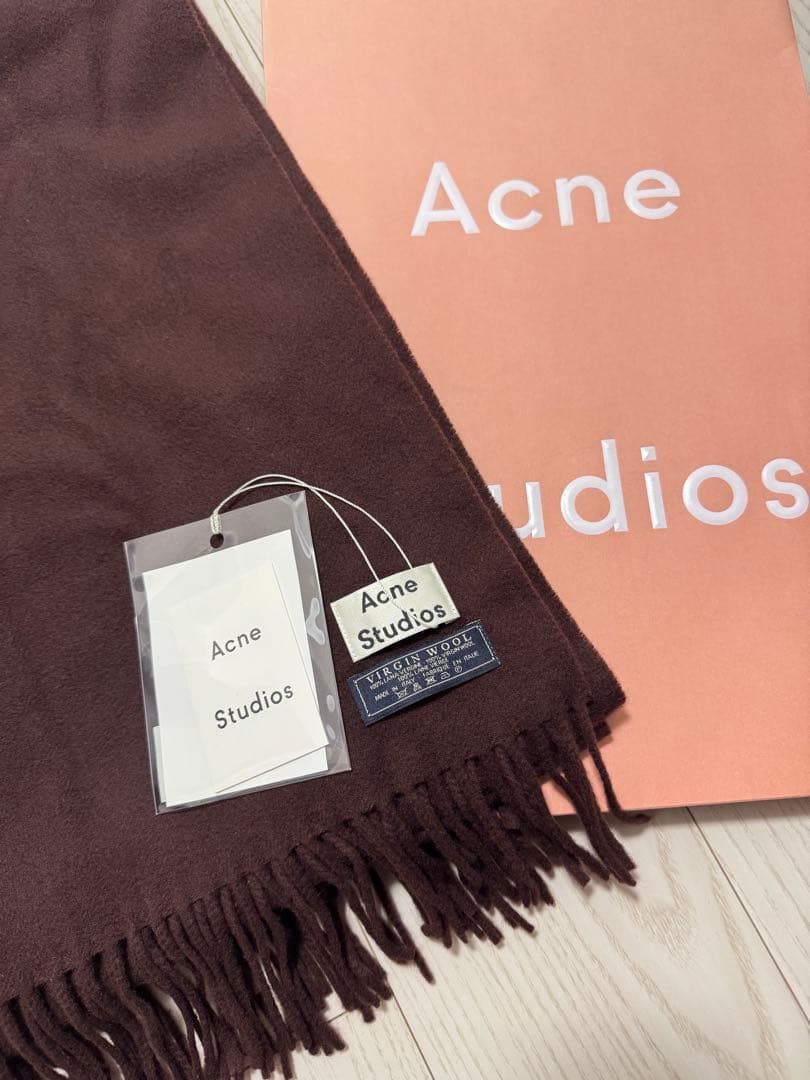 Acne Studios アクネ 旧タグ 大判 マフラー ストール ボルドー