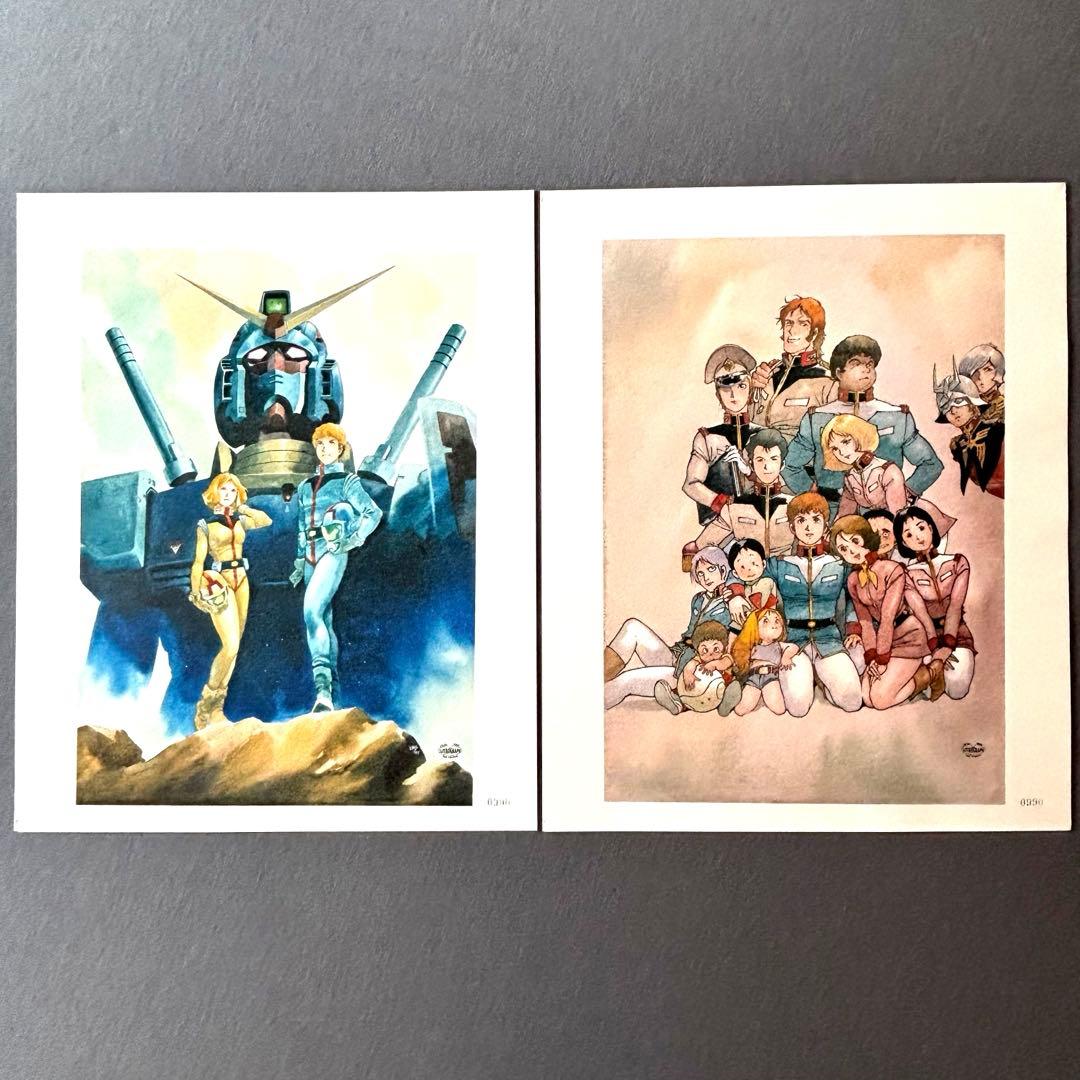 安彦良和/機動戦士ガンダム　20周年記念　 リトグラフ2枚組