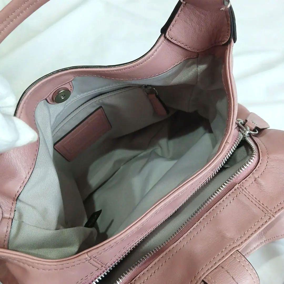 希少　コーチ　ハンド　ショルダーバッグ　ソーホー　レザー　ホーボーピンクy2k