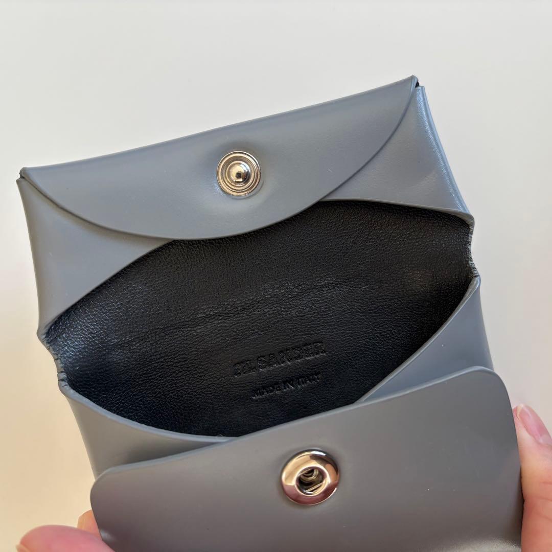 JIL SANDER レザーケース　グレー