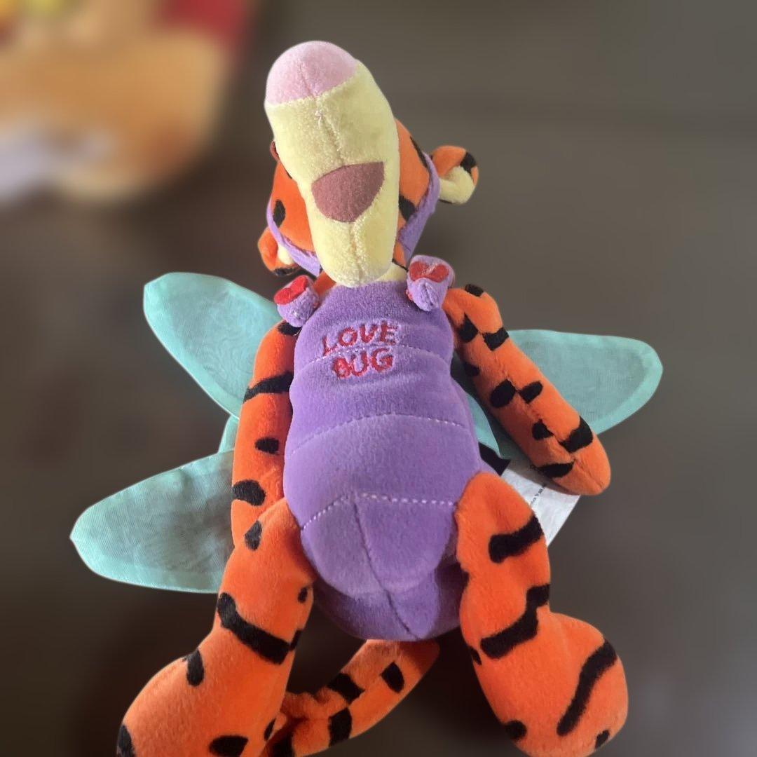 【希少】ディズニー プーさん ぬいぐるみ 3体セット てんとう虫 ひまわり 蝶々