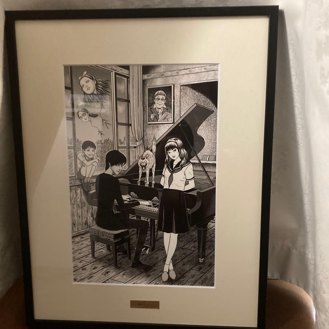 s*a様 伊藤潤二　シリアルナンバー入り複製原画「戦慄の音楽室」