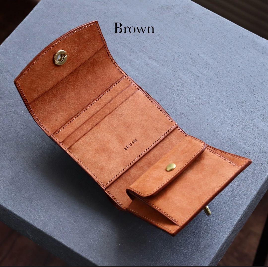 ミニウォレット / マルゴー【Ricco mini】　Brown（ブラウン）新品