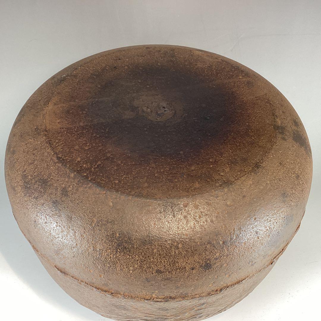 般若勘渓　時代写　老松紋　真形釜　(共箱)