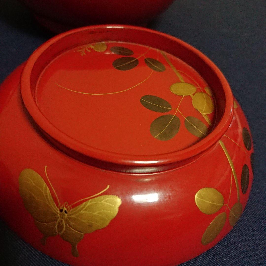 天然木本漆 煮物椀 2客