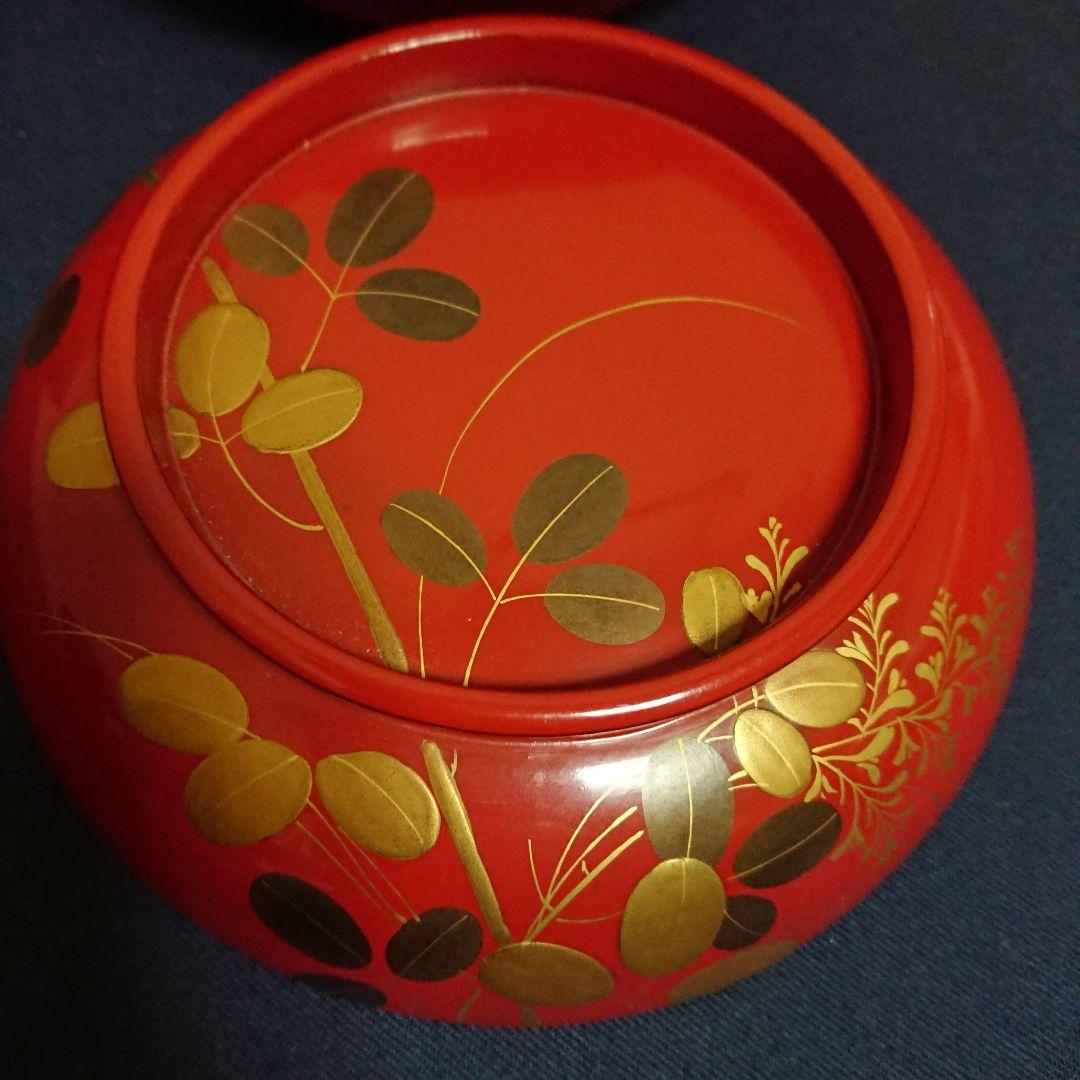 天然木本漆 煮物椀 2客