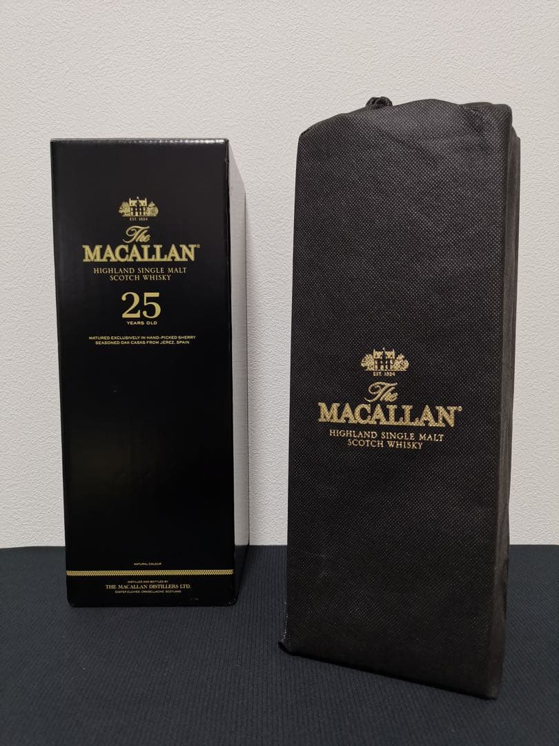ザ マッカラン 25年 2018 シェリーオーク 700ml 木箱 専用袋 外箱
