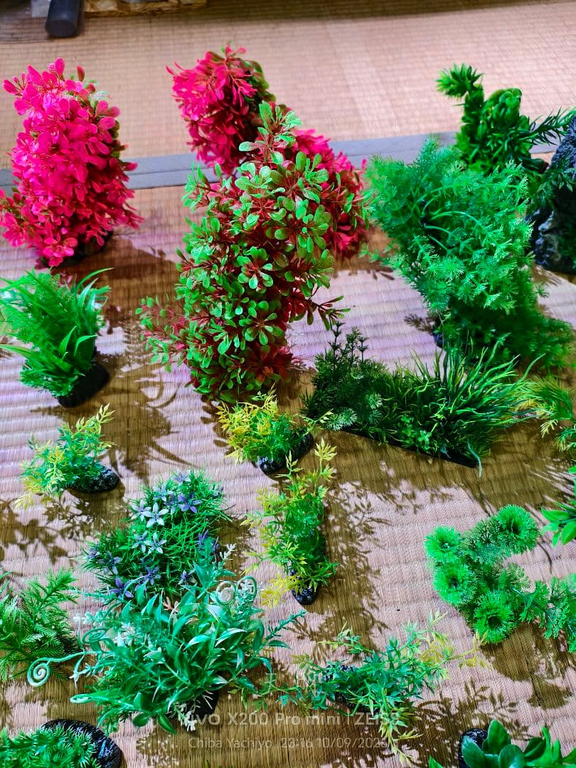 人工水草セット 多様な色と形