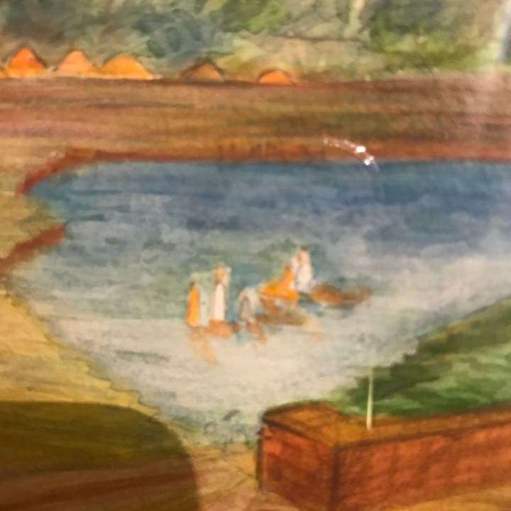 オリジナル　水彩画　原画1995作品　　 “I NDIA ”