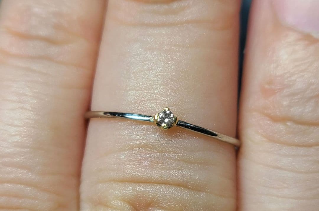 素晴らしいピンクの輝き★天然ピンクダイヤモンド18金&Pt900★