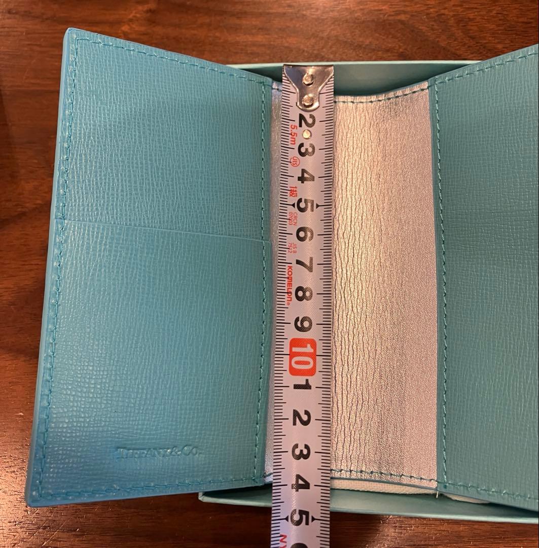 【新品未使用】ティファニー ターコイズブルー レザー パスポートケース