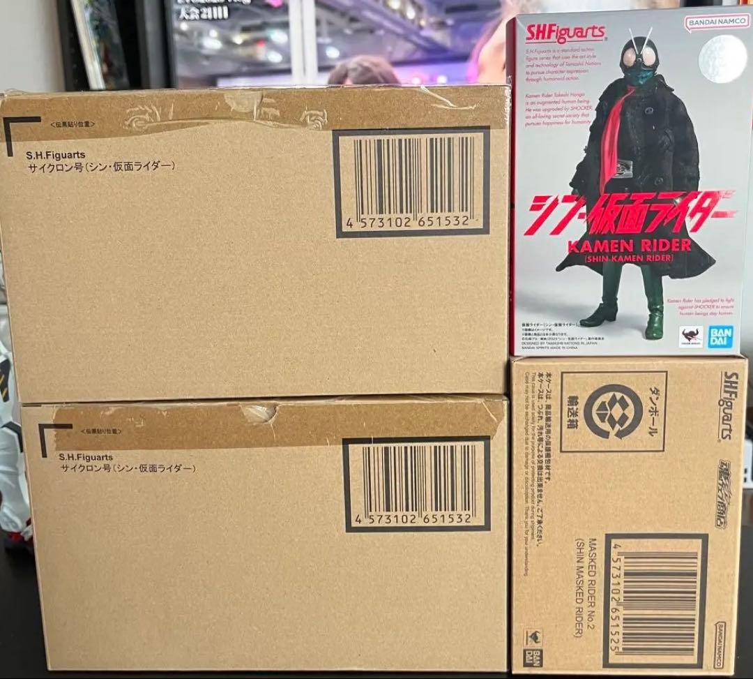 S.H.フィギュアーツ シン・仮面ライダー 1号、2号、サイクロン号×2