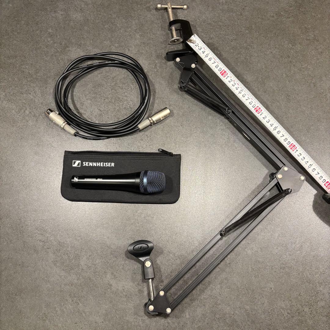 Sennheiser E945 ダイナミックマイク ケース スタンド ケーブル付