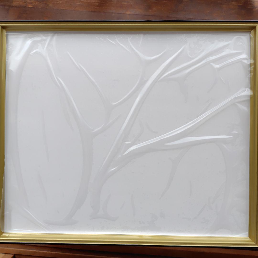 西国三十三所　散華　押し花台紙貼り　額付