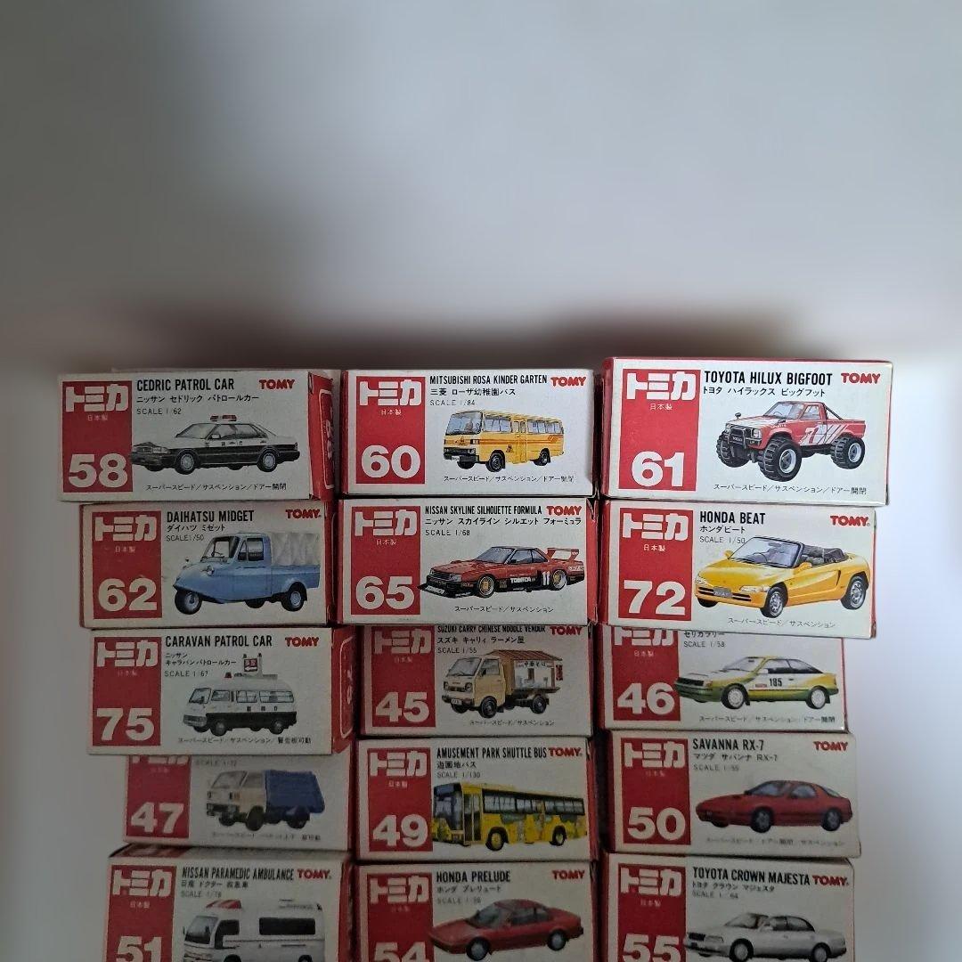 30年前のトミカ ミニカー 37種セット　日本製　未使用,新品