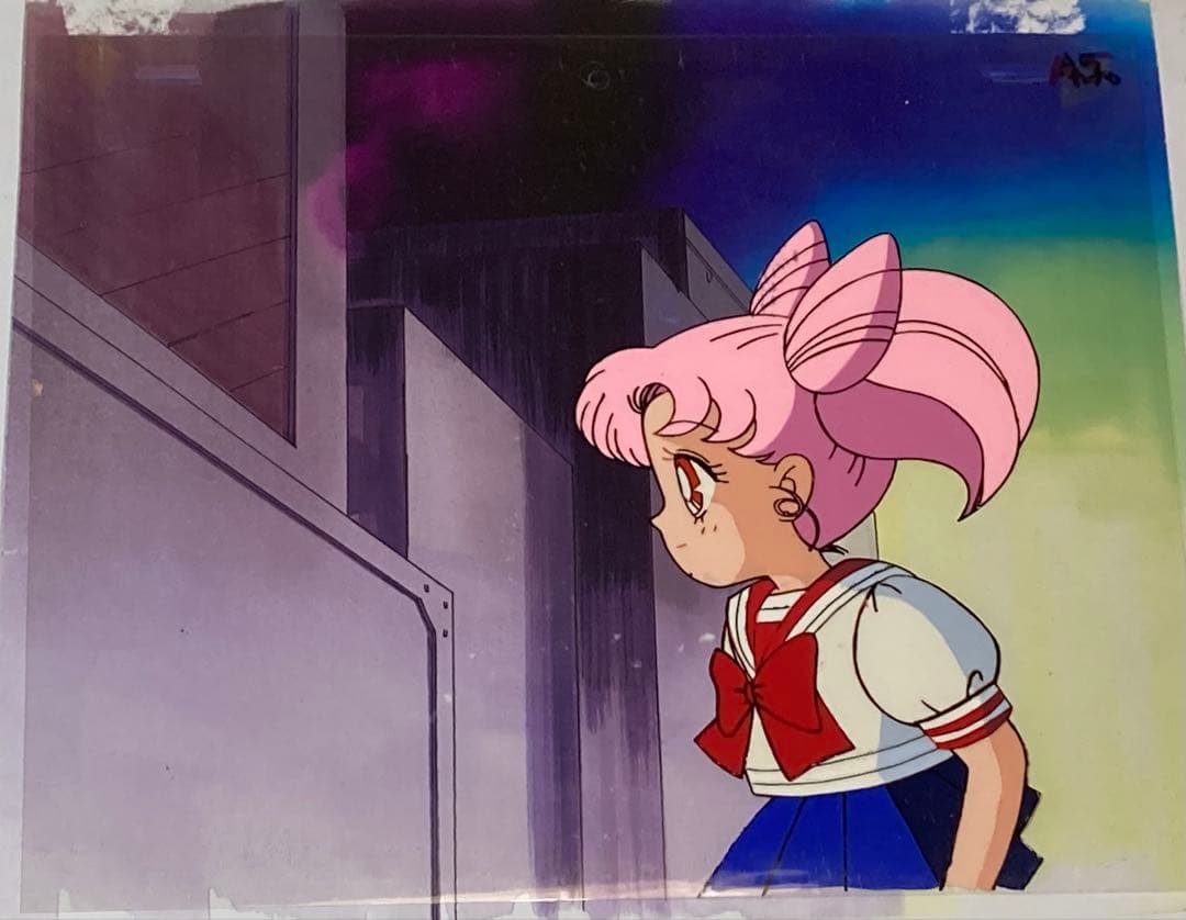 c３４　美少女戦士セーラームーンセル画【ちびうさ】背景画・動画付き