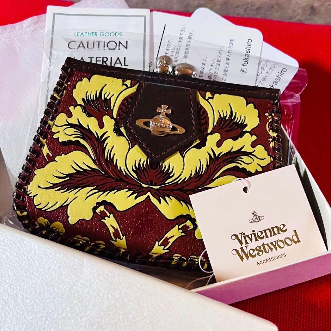 【新品✴︎未使用✴︎廃盤✴︎超レア】ヴィヴィアンウエストウッド✴︎フラワー✴︎がま口財布