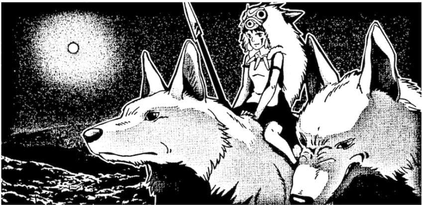 もののけ姫 サン・アシタカ　60枚限定スタジオジブリシルクスクリーンプリント