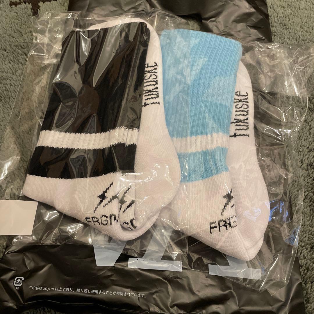 レッグウェア fragment FRGMT FUKUSKE Socks Black Blue