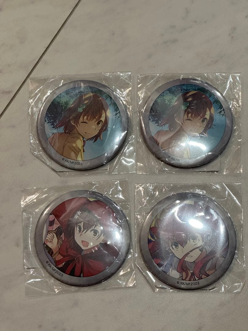 【希少】とある科学の超電磁砲 御坂美琴 缶バッジ 赤ずきん 原作 くじ引き堂