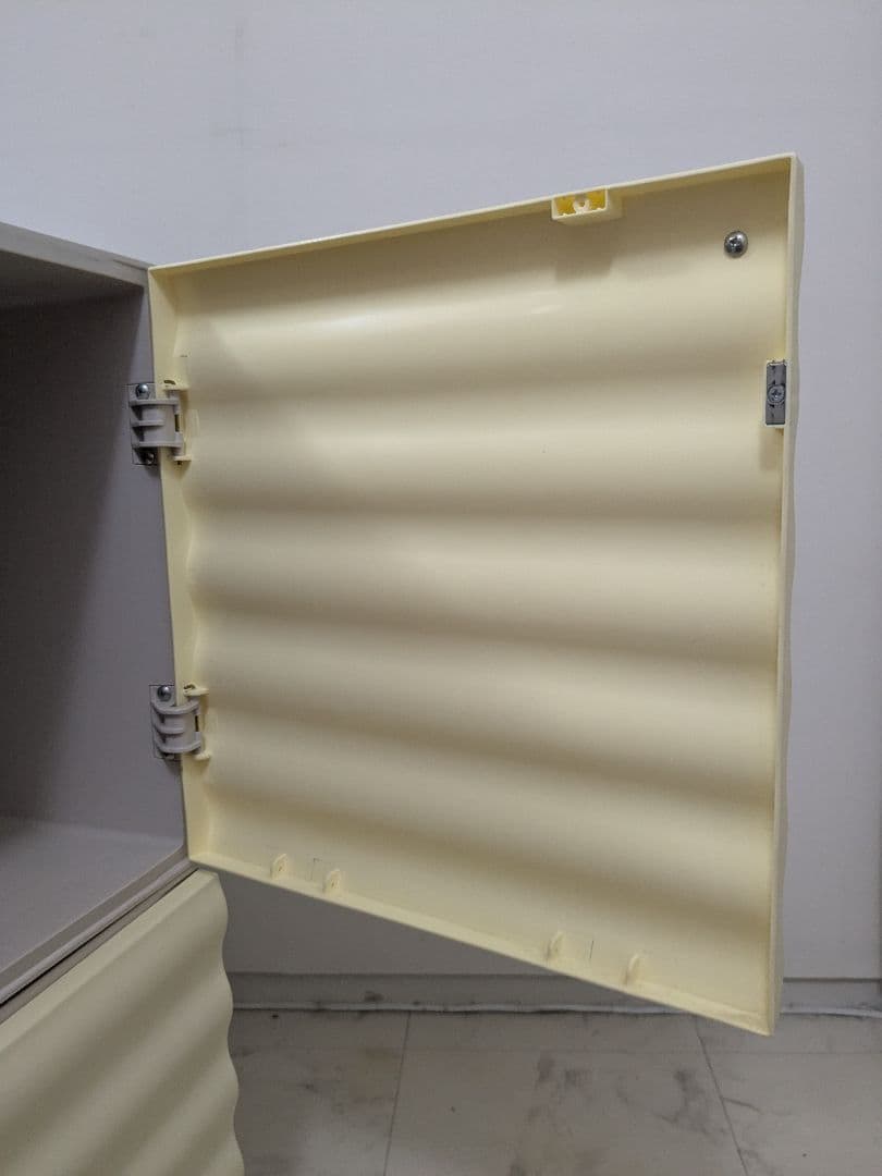 80−90 ヴィンテージ プラスチック キャビネット 2個セット ポストモダン