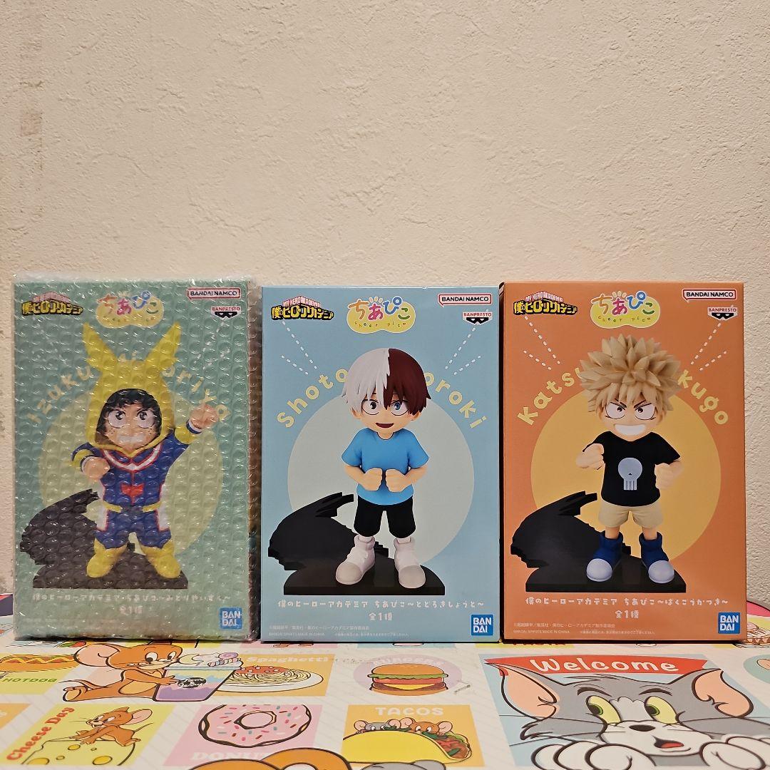 僕のヒーローアカデミア　緑谷出久、爆豪勝己、轟焦凍　フィギュア3種セット