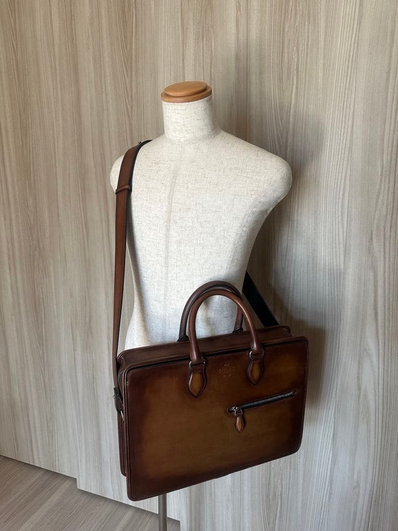 ふ*ー様 定価63,8万 ベルルッティ アンジュール ブリーフケース バッグ 最