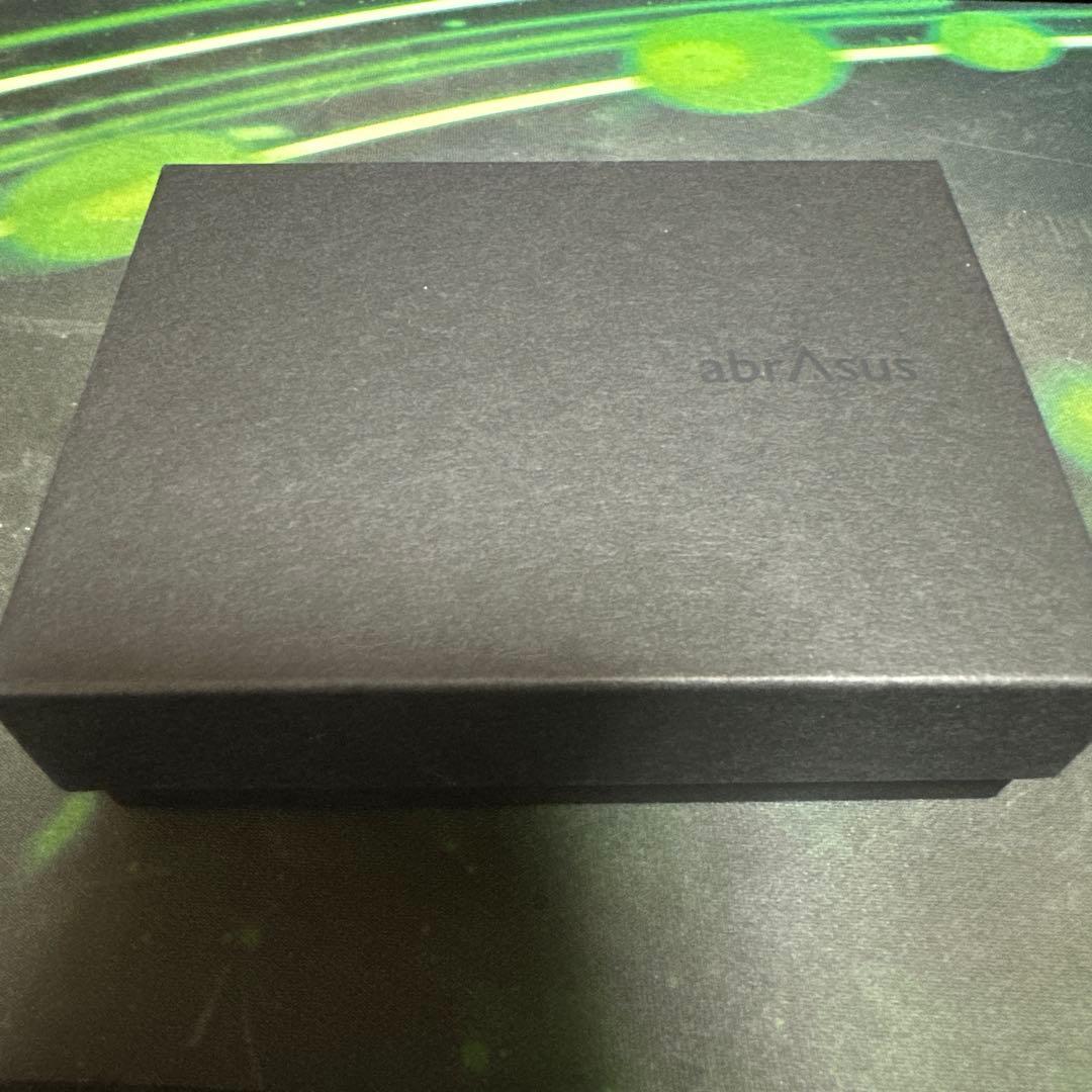 最終値下げ abrAsus いっぱい入る小さい財布 青 レザー