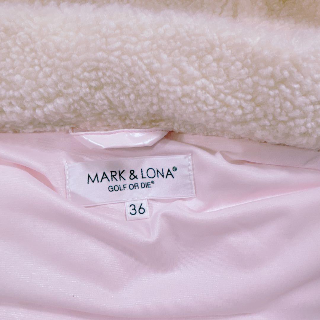 【サイズ36⭐️美品】マークアンドロナ　グラデーションホログラム中綿ベスト　ゴルフ