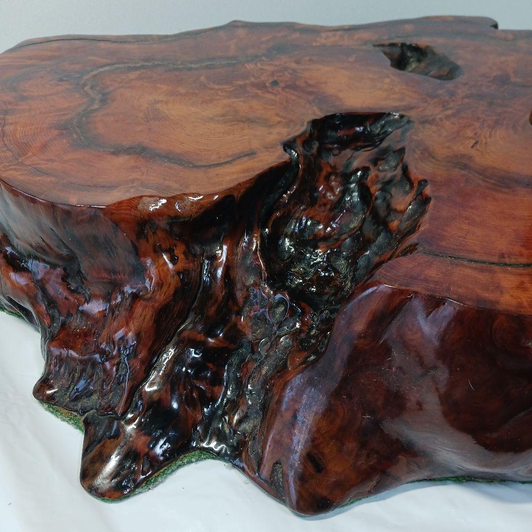 送料込み　屋久杉　希少厚切り台座