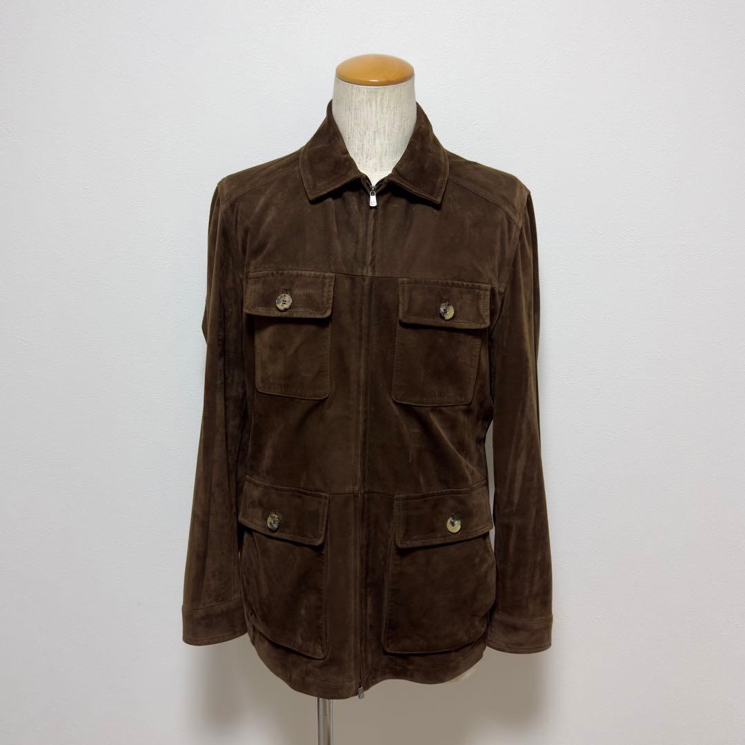定価56万円 イザイア スウェードレザーM65ジャケット ブルゾン