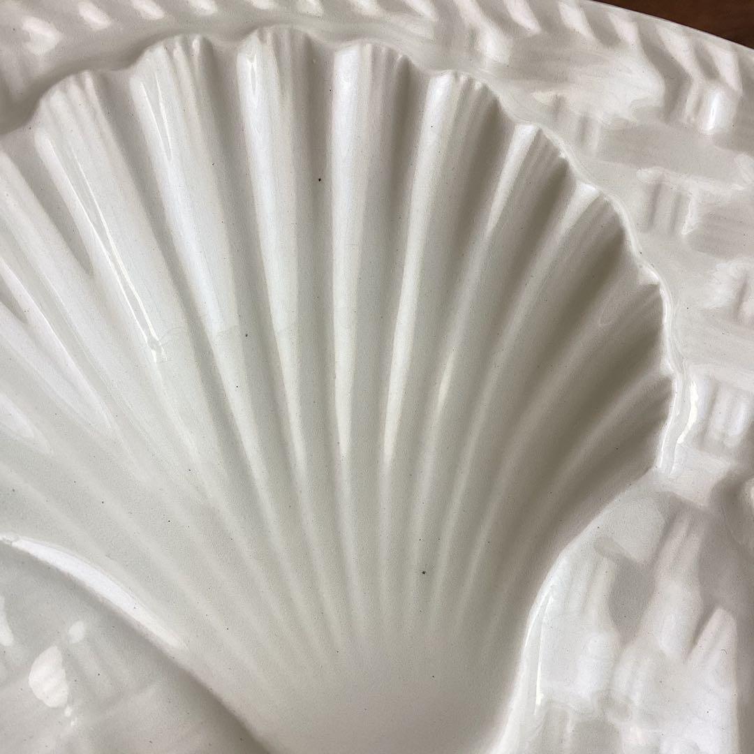 フランスアンティーク ♧ ロンシャン ♧ オイスタープレート24cm x2枚