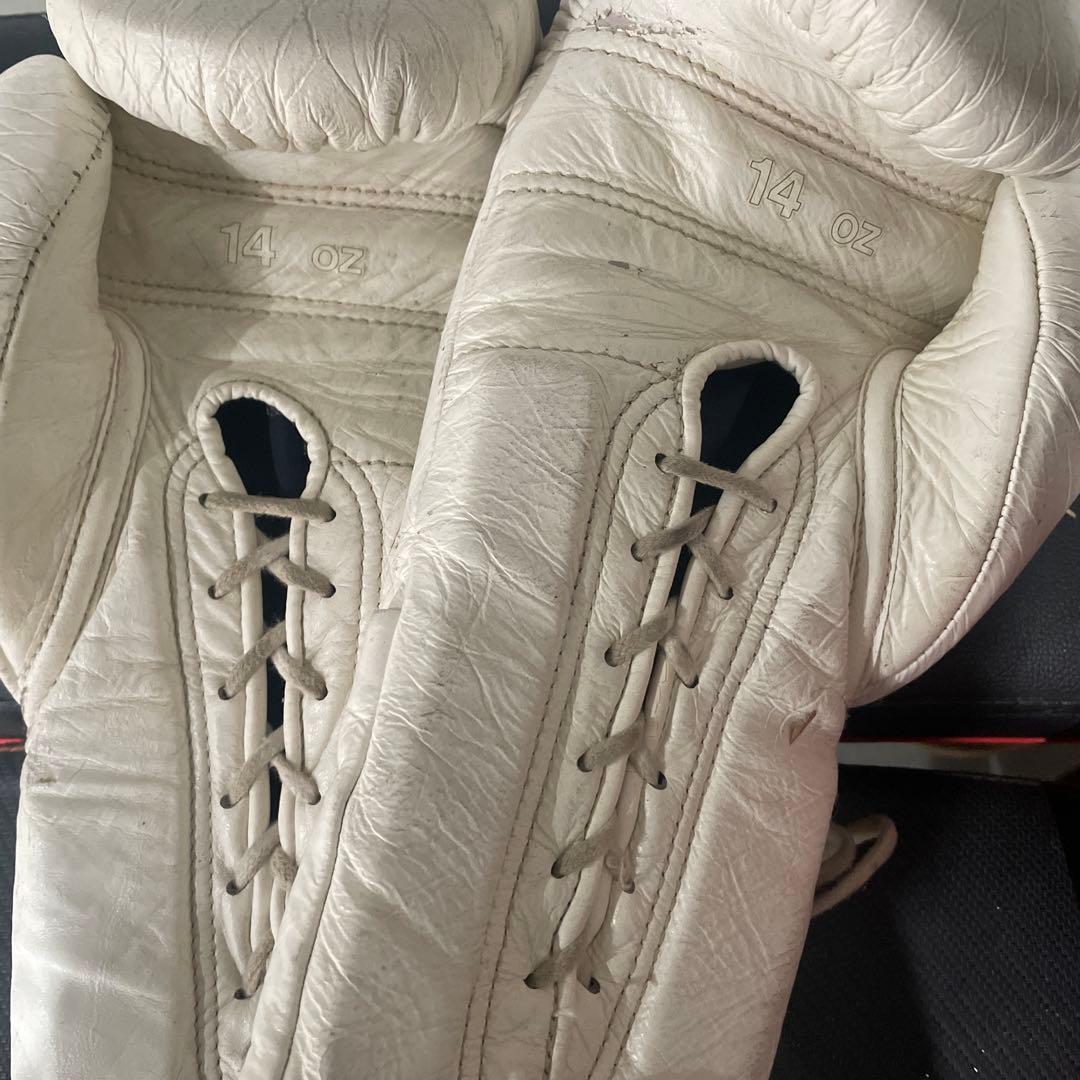 長谷川穂積　実使用直筆サイン入りグローブ