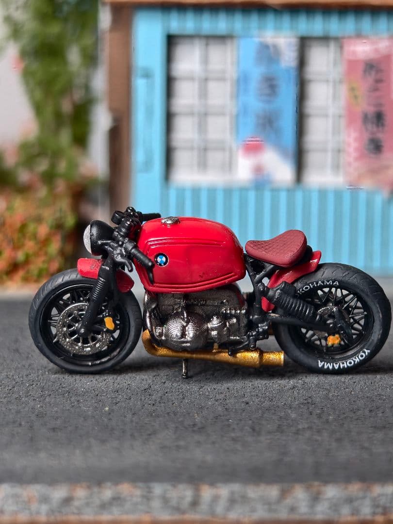 1/64 BMW R100 バイク模型 ミニチュア