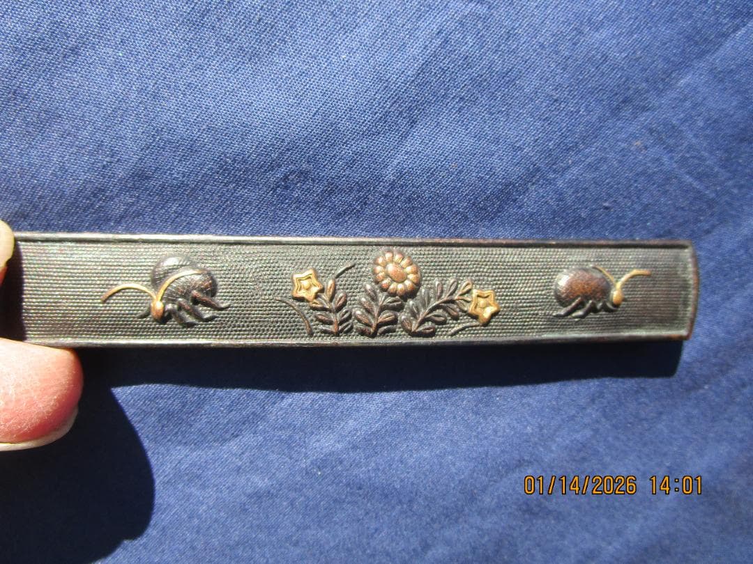 小柄　小刀　刀の備え付け　刃なし　良い細工・金象嵌等　程度良し　1本