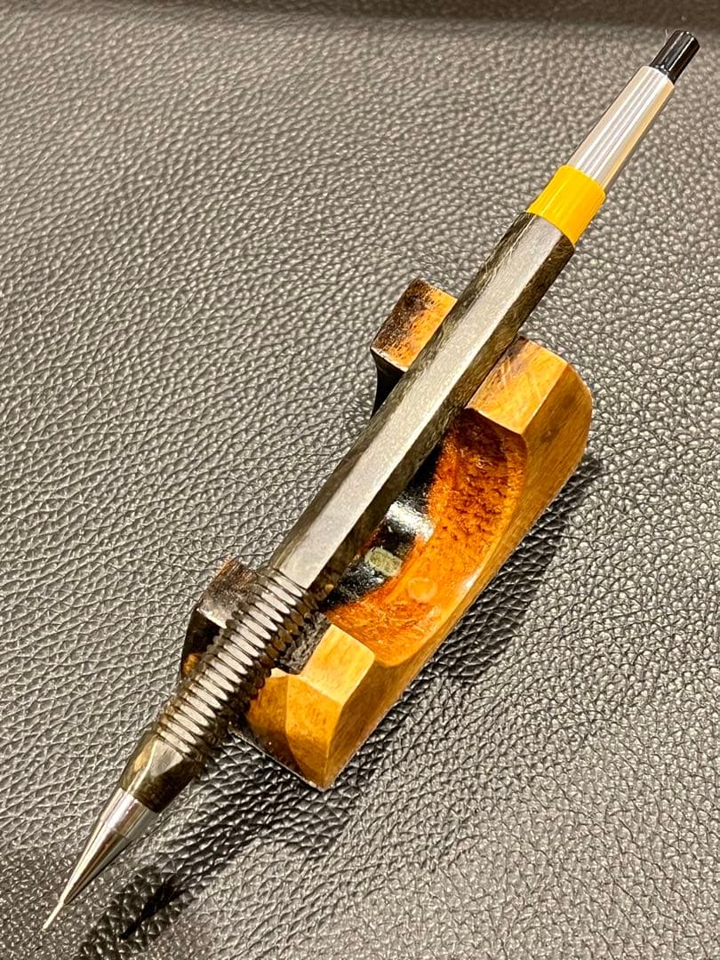 よしえ　スタビメイプル瘤木軸のみ+6角軸+スリット加工