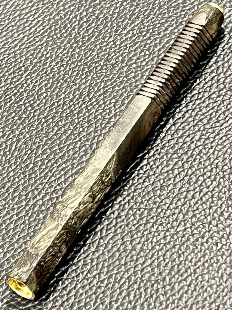 よしえ　スタビメイプル瘤木軸のみ+6角軸+スリット加工