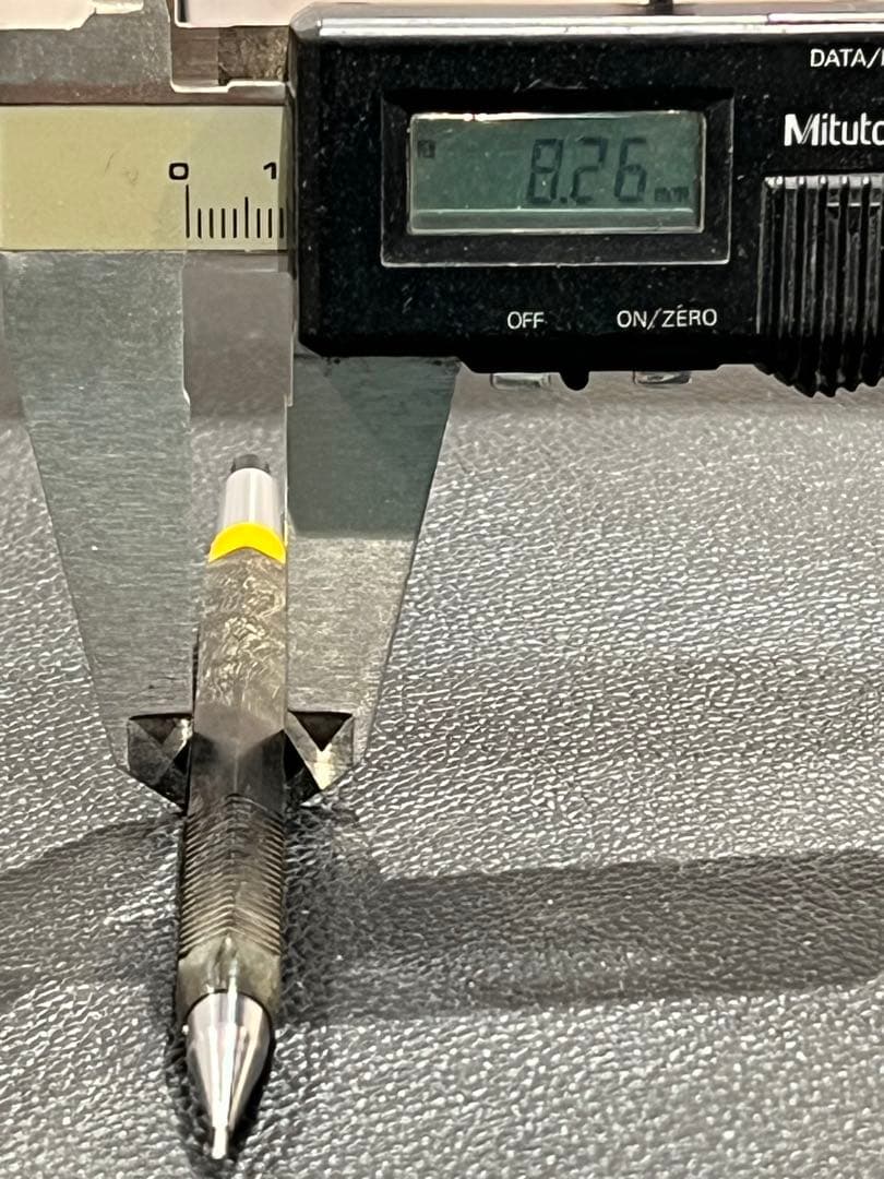 よしえ　スタビメイプル瘤木軸のみ+6角軸+スリット加工