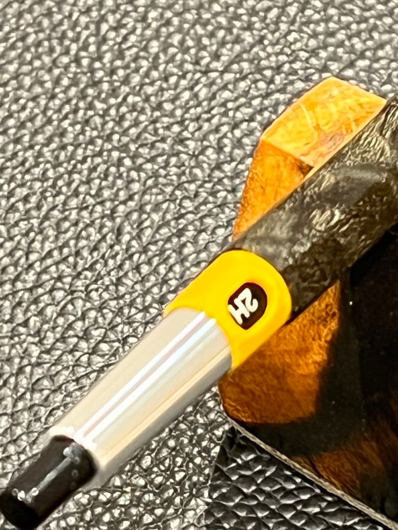 よしえ　スタビメイプル瘤木軸のみ+6角軸+スリット加工