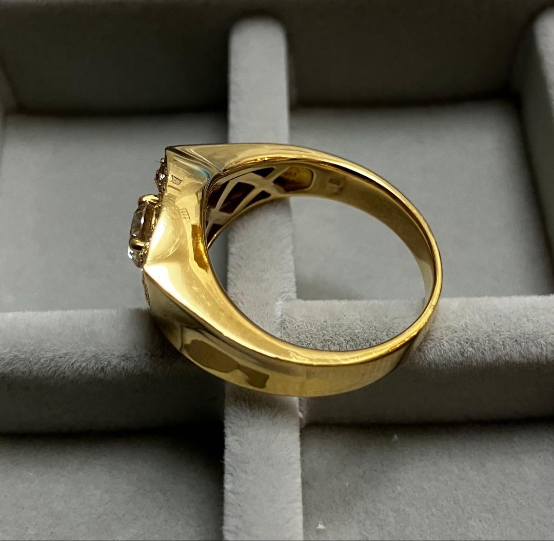 【保証書付】K18 ダイヤモンドリング (Type-TR)