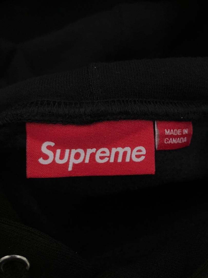 【美品！】supreme◆small box logo パーカー 黒 XXL