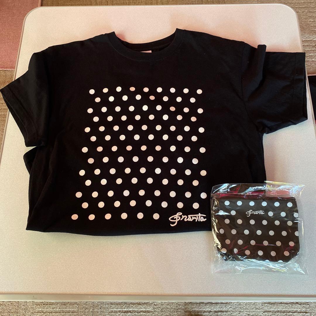 成田昭次　ドットTシャツ(XL)&ポーチ