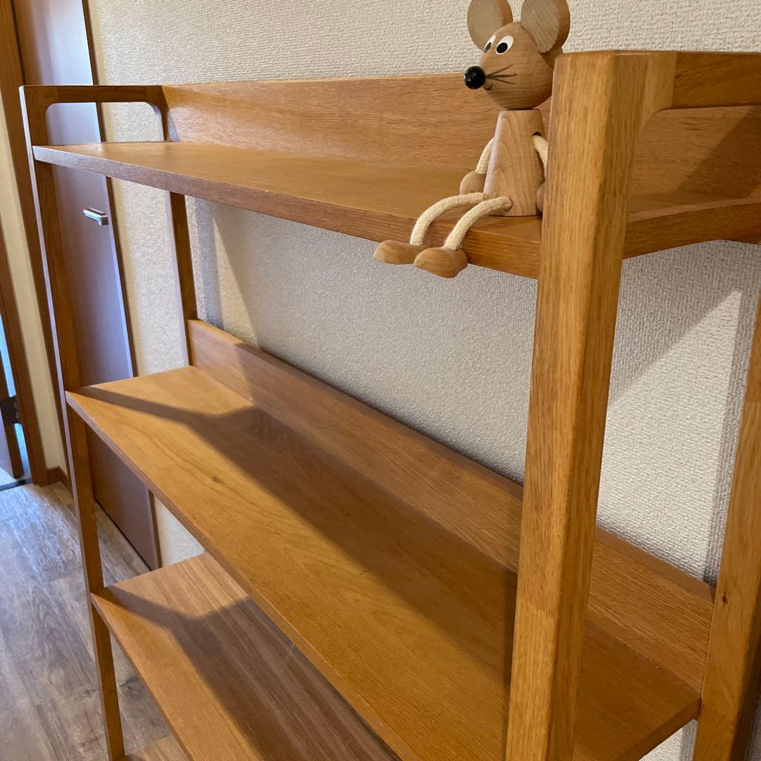 値下げ　木製4段オープンシェルフ