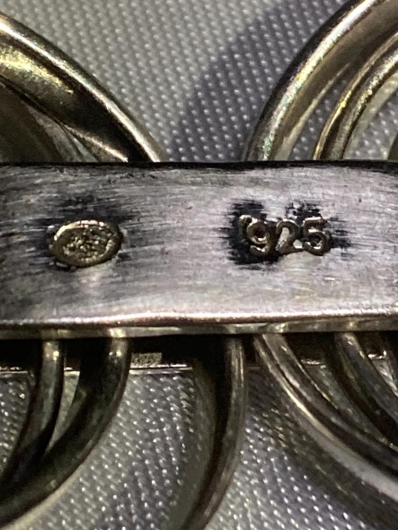 美品 Dior ディオール 7連 リング 指輪 シルバー 925 15号