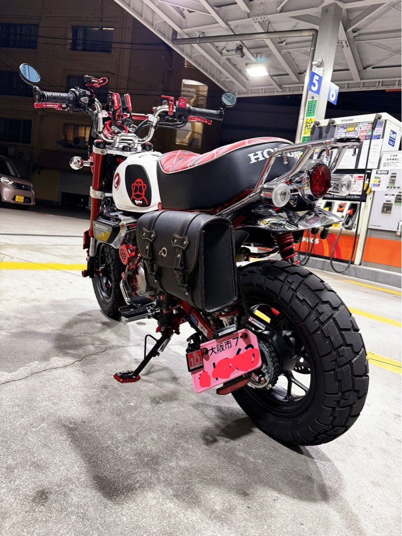 モンキー125ラージリアキャリアクロムメッキ純正サイドバッグキャリア特定セット