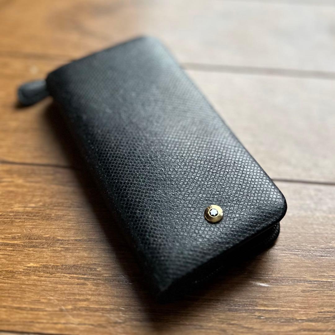 モンブランMont Blancリザード型押し ペンケース