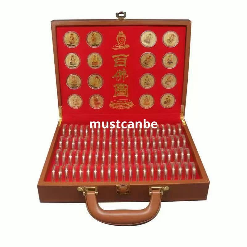 仏教美術品 百仏記念章 希少 美品 工芸品 置物