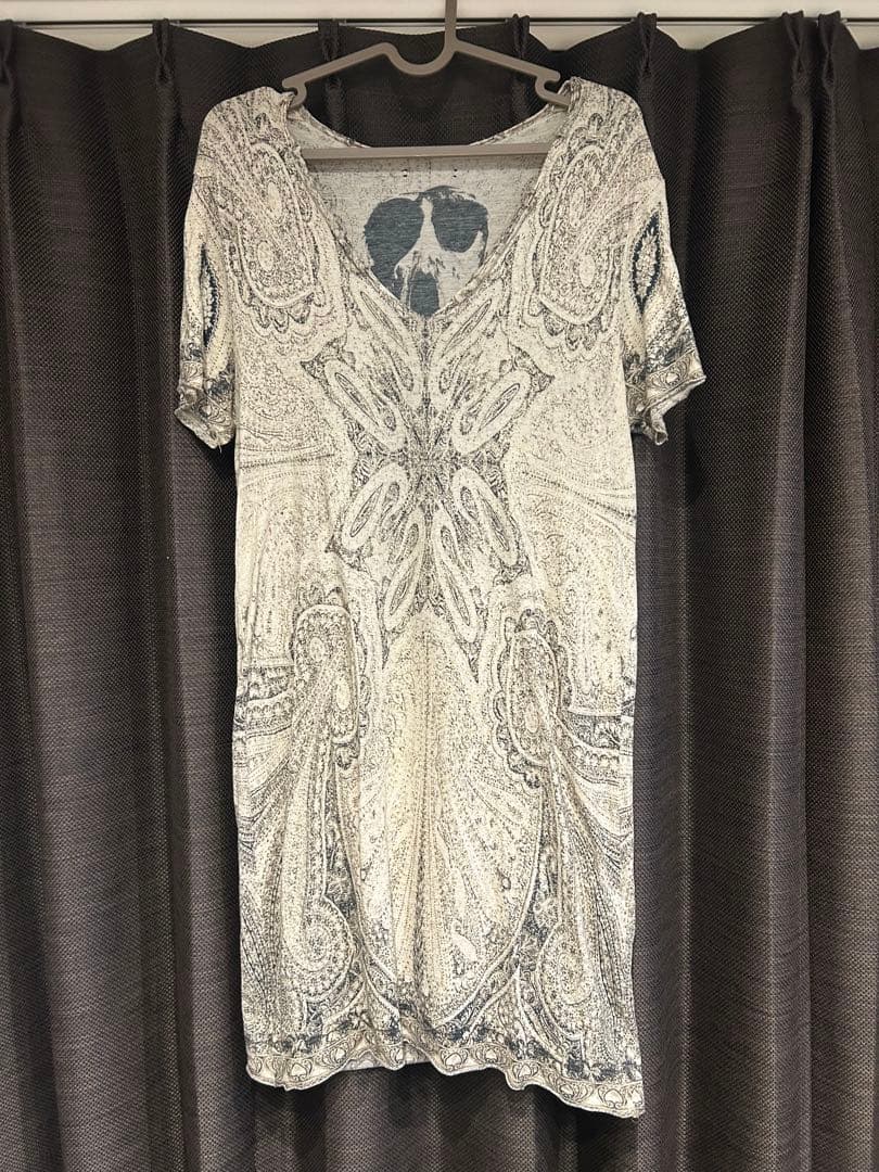 if six was nine スカルプリントTシャツ