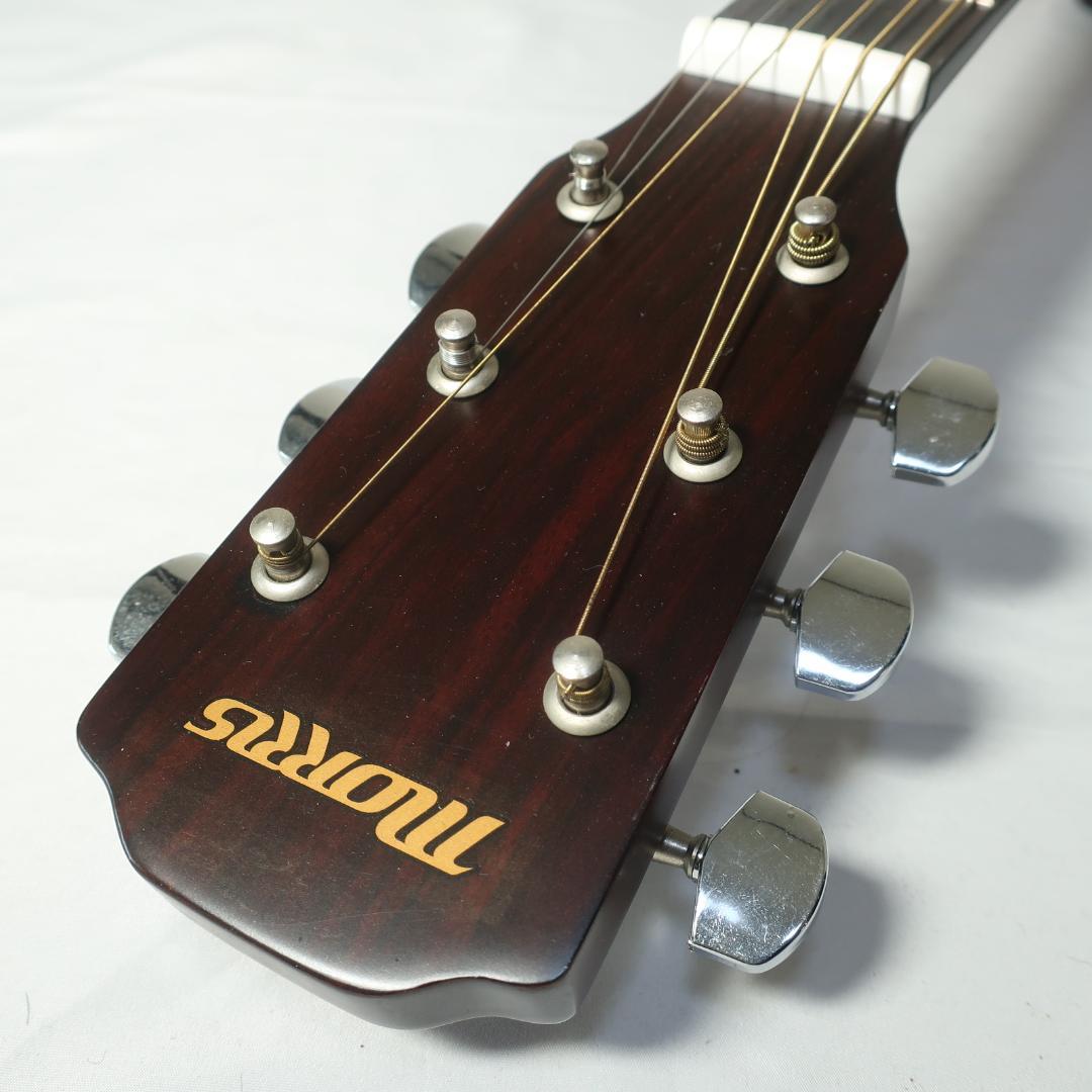 弦交換美品 Morris M-205 アコースティックギター タバコサンバースト