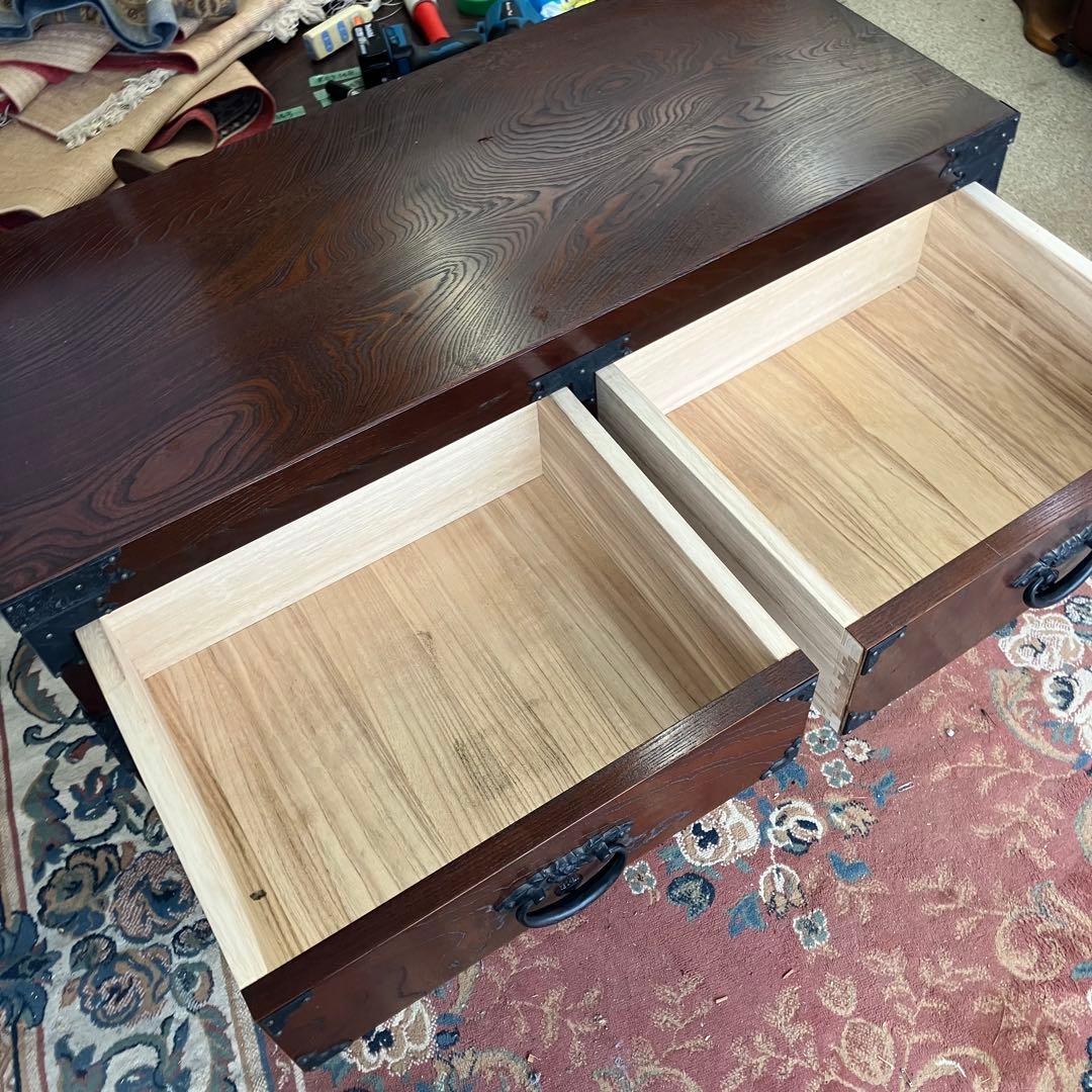 昭和レトロ 古家具 仙台箪笥 4段5杯 引き出し箪笥 和箪笥 ビンテージ古道具